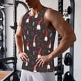 thumbnail image 5 of Gukieu Cute Christmas Gnomes Print Men's Quick Dry Fitness Vest, Round Neck Sleeveless Fitness Bodybuilding Top-Large, 5 of 7
