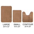 thumbnail image 4 of Memory Foam Bath Rug  Bathroom Mat Set of 3 Pcs  Gray, 4 of 6