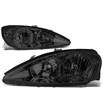 DNA Motoring for 02-04 Toyota Camry OE Style Smoked Lens Clear Corner Headlight Headlamps