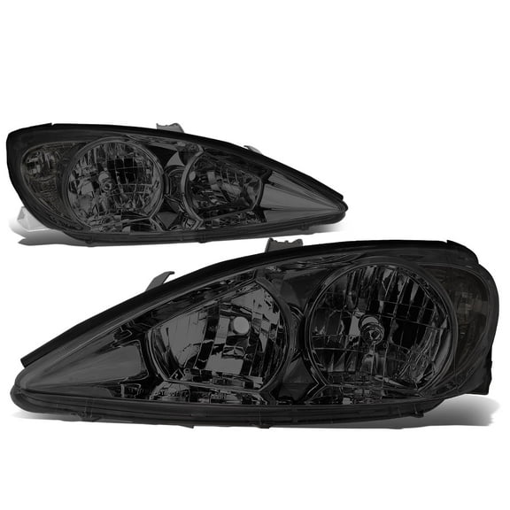 DNA Motoring for 02-04 Toyota Camry OE Style Smoked Lens Clear Corner Headlight Headlamps