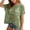 Green, variant on Women's Crochet Hollow Out Knit Top – Short Sleeve Fishnet Mesh Beach Cover Up, Loose Fit Summer Pullover Sweater, Casual Lightweight Vacation Shirt (S-XXL)