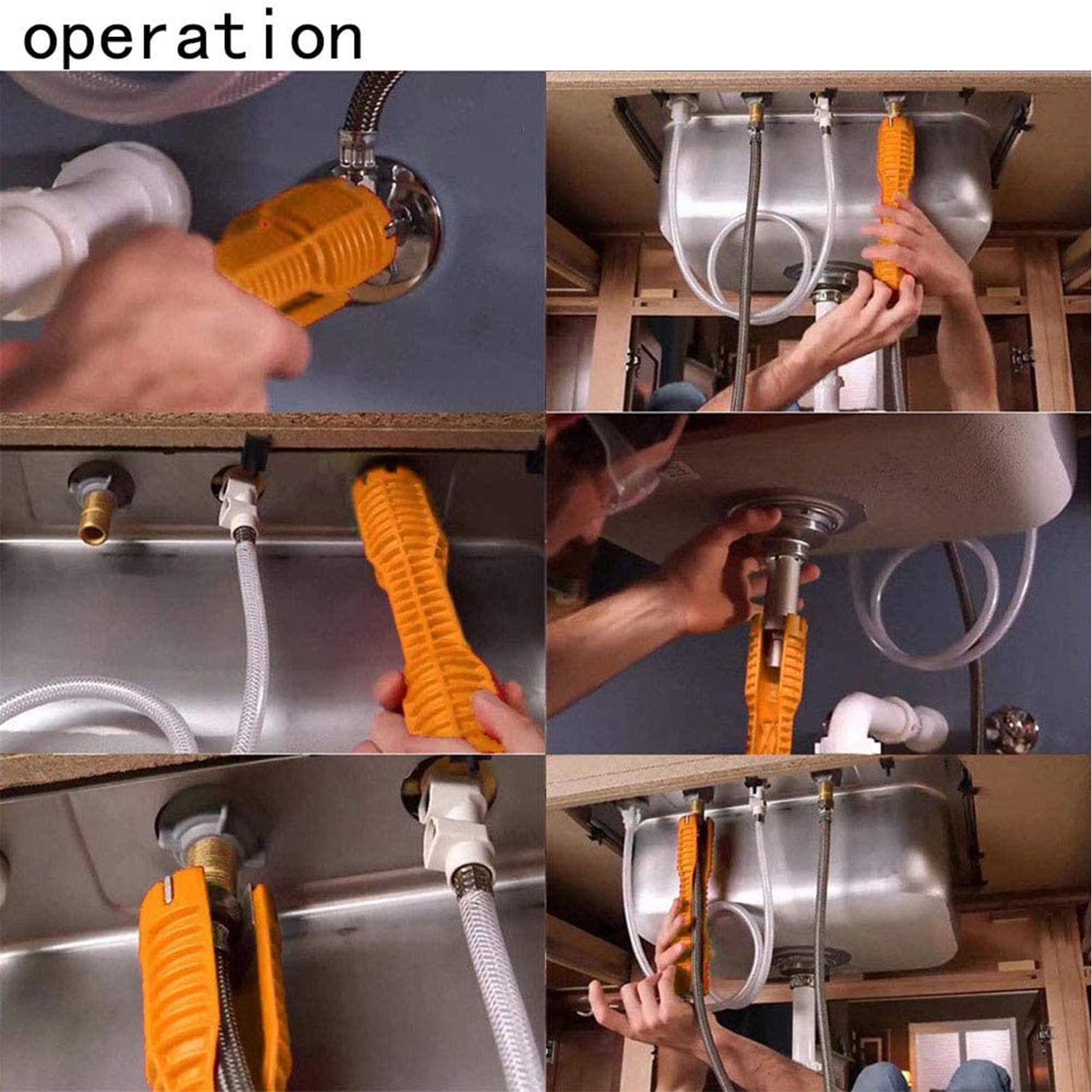 Buy HXXF Faucet and Sink Installer,（8 in 1）Multifunctional Faucet