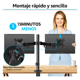 thumbnail image 3 of "Soporte De Monitor Mountup De Doble Brazo Para 13-32 Belug,  Negro ", 3 of 5