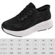 thumbnail image 2 of Deporte Malla para Mujer Zapatos para Correr Ajustables Zapatos Deportivos Al Aire Libre (Negro 36), 2 of 9