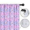 thumbnail image 4 of Blackout Kids Curtains,Pink Purple Cat Eye Skull Butterfly Pattern Childrens Insulated Curtains Set Of 2,Bedroom Essentials,Toddler Room Decor 42"x54", 4 of 5