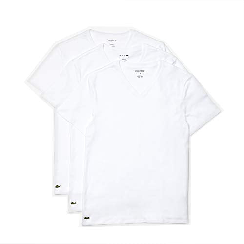 Lacoste Men's Essentials 3 Pack 100% Cotton Regular Fit White, M Walmart.com