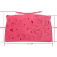 thumbnail image 3 of Albornoz de baño envolvente, falda de baño absorbente de agua para mujer, suave de llevar, para ducha de sauna rosa, 3 of 4