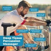 Homedics Active Fit Pro Plus Percussion Cordless Full Body Massage Gun, Black