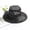 Black, variant on HAIJIE running hats for women European And Fashion Sun Hat Mesh Lace Flower Sun Hat Outdoor Large Brim Women's Hat Summer Womens Beach Hair Landscapers Hat Mens Gardening Hat Womens Hat Adventures Ha
