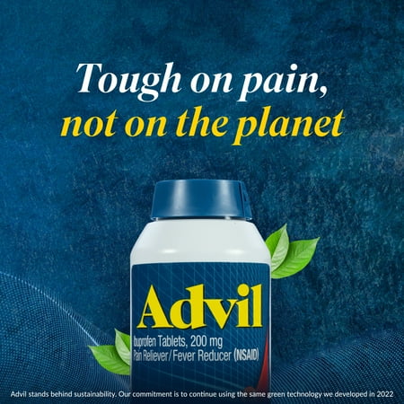 Advil Pain and Headache Reliever Ibuprofen, 200 Mg Coated Tablets, 130 Count