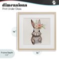 thumbnail image 4 of Stupell Industries Cottage Sweet Floral Crowned Bunny Birch Framed Print Under Glass, 16 x 16, by Lazar Studio, 4 of 8