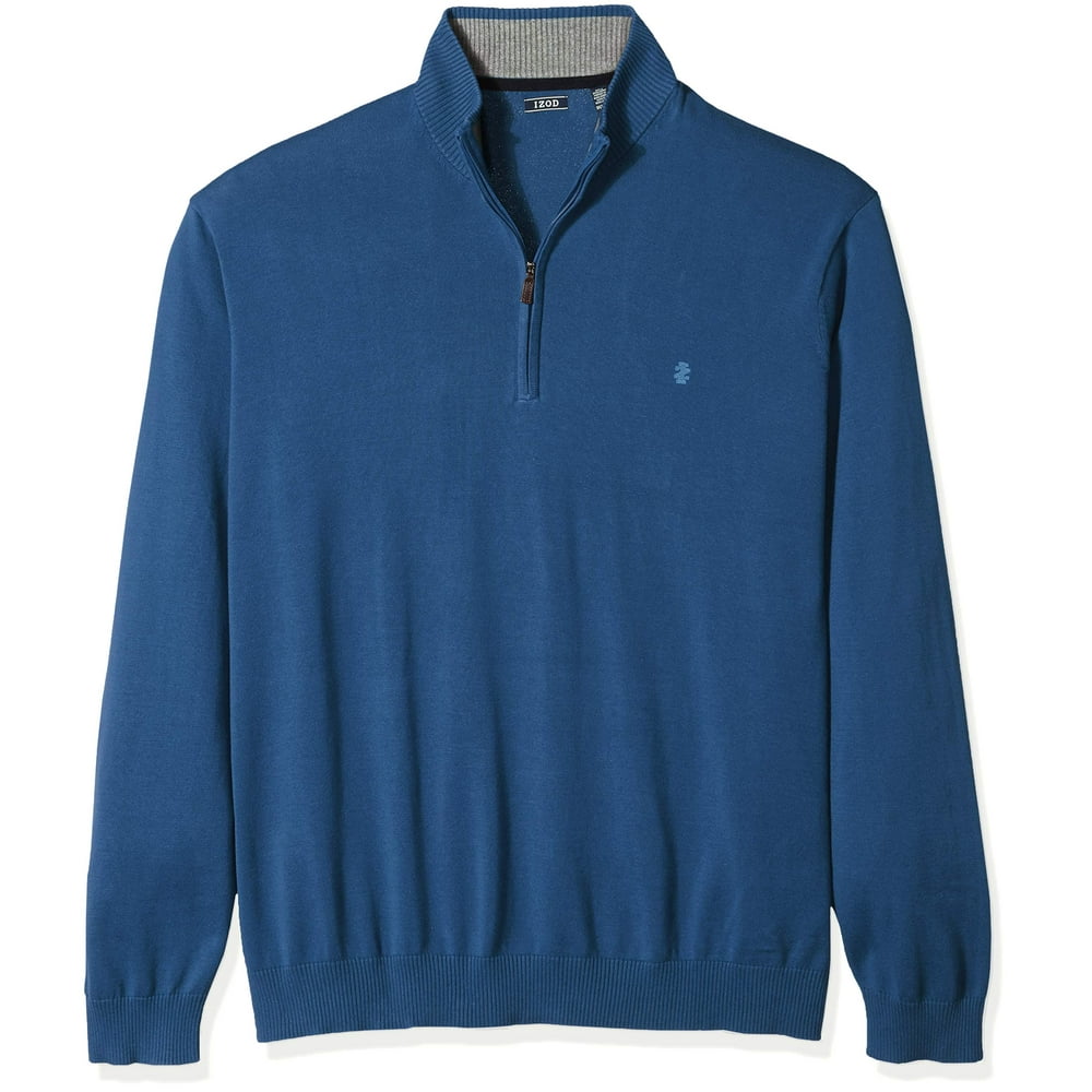 IZOD - Mens Sweater Embroidered Logo 1/4 Zip Pullover 3XL - Walmart.com ...