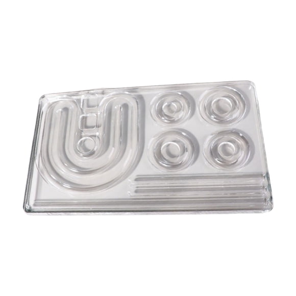Bandeja para cuentas transparentes, bandeja para diseño de cuentas, bandeja para joyas transparente fácil de usar, expositor de pulseras Estilo D