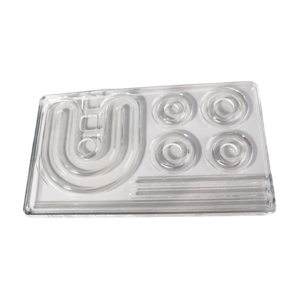 Bandeja para cuentas transparentes, bandeja para diseño de cuentas, bandeja para joyas transparente fácil de usar, expositor de pulseras Estilo D