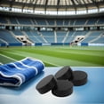 thumbnail image 4 of HAMPPLIES 4Pcs Puck PU Black for Daily Training Teenagers, 4 of 7