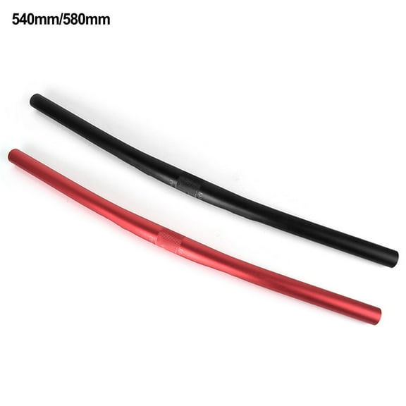 Bicycle Handlebar Bike Straight Handlebar 540Mm 580Mm Mountain Bike Road Bikes Modified Aluminum Alloy Handlebars Red 580Mm Fangkenuo