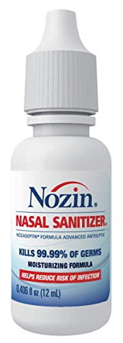 Nozin Nasal Sanitizer Antiseptic 12ml Bottle Kills 99 99 Of Germs Lasts Up To 12 Hours 60 Applications Think Hand Sanitizer For Your Nose Walmart Com Nozin Nasal Sanitizer Antiseptic 12ml Bottle Kills 99 99 Of Germs Lasts Up To 12 Hours 60 Applications Think Hand Sanitizer For Your Nose Walmart Com