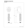 thumbnail image 3 of Kingston Brass K103A0 Restoration Hand Shower, Matte Black, 3 of 3
