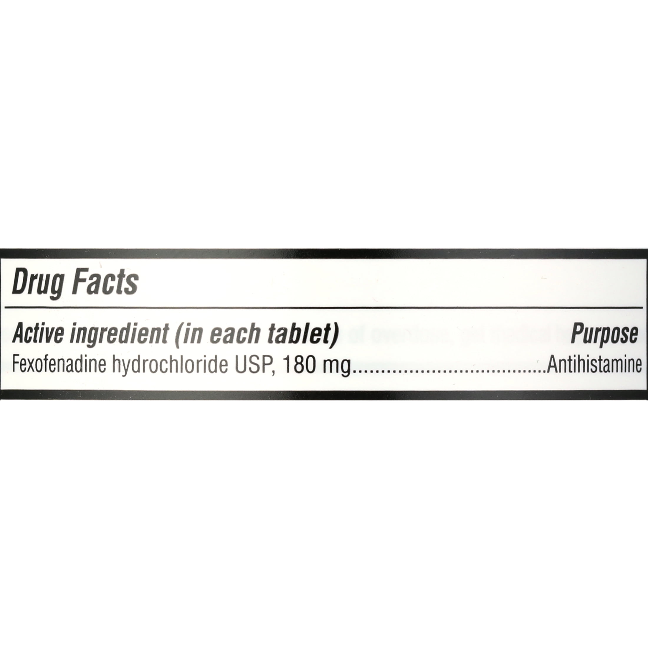 Camber Non-Drowsy Antihistamine Tablets, 24 Hour Allergy Relief Medicine For Adults, Fexofenadine hydrochloride (HCl) 180 Mg, 500 Pills