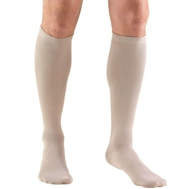 Truform Men's Socks, Knee High, Dress Style: 15-20 mmHg, Tan, X-Large