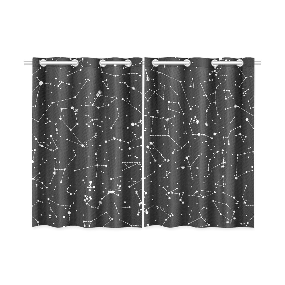 YUSDECOR Astronomical Constellations Window Curtains ... on {keyword}
