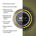 thumbnail image 4 of Chevrolet Chrome Double Rung Neon Clock - Chevy Racing, 4 of 6