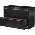 thumbnail image 3 of Pemberly Row 42-in Wide Metal 2 Drawer Lateral Filing Cabinet Black, 3 of 4