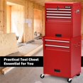 thumbnail image 3 of Pemberly Row Coffre à Outils Roulant Grande Capacité Armoire de Rangement Boîte à Outils Rouge, 3 of 8