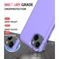 thumbnail image 2 of Diverbox for iPhone 14 Plus Case [Shockproof] [Dropproof] [Tempered Glass Screen + Camera Lens Protector],Heavy Duty Protection Phone Case Cover for Apple iPhone 14 Plus (Purple), 2 of 8
