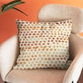 thumbnail image 5 of Polka Dot Pillow Covers Set of 2 Tangerine Cream Throw Pillows 20x20 in Outdoor Boho Design Brush Strokes Decorative Pillowcase Square Cushion Cover Linen Pillow Case for Home Sofa Couch Bed, 5 of 6