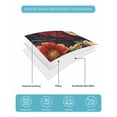 thumbnail image 5 of Colored Flower Twin XL Size Down Alternative Comforter,Lightweight Comforter Quilt Bedding Set with Pillow Shams Retro Country Red Blue Floral Wildflower Bed Comforter Duvet Insert 68"x98", 5 of 7