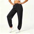 thumbnail image 4 of Lmueinov Joggers Pants for Women Tapered Loose Fit Lounge Athletic Long Trousers with Pockets for Hiking Running, 4 of 6