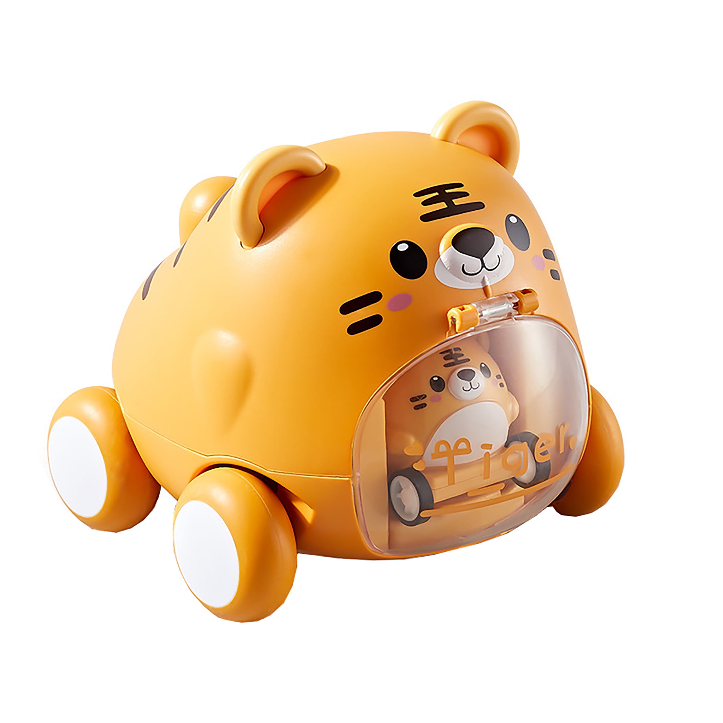 LJYFZ Cartoon Tiger Cute Pet Inertia Ejection Toy Car (Tiger)