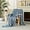 Blue Gray, variant on Popular Thickened Rabbit Plush Nap Blanket, Flannel Milk Velvet Cover Blanket, Fluffy Warm Plush Thick Bubble Blankets for Bed Sofa Living Room, Soft Cozy Furry (Blue Gray,79 * 91In)