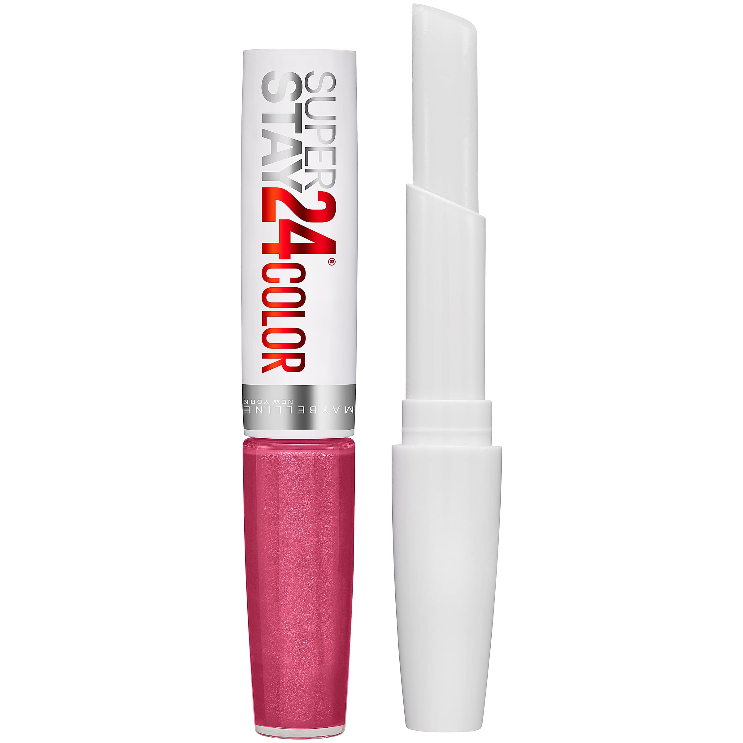 (2 pack) Maybelline SuperStay 24 2-Step Liquid Lipstick, Wear On Wildberry