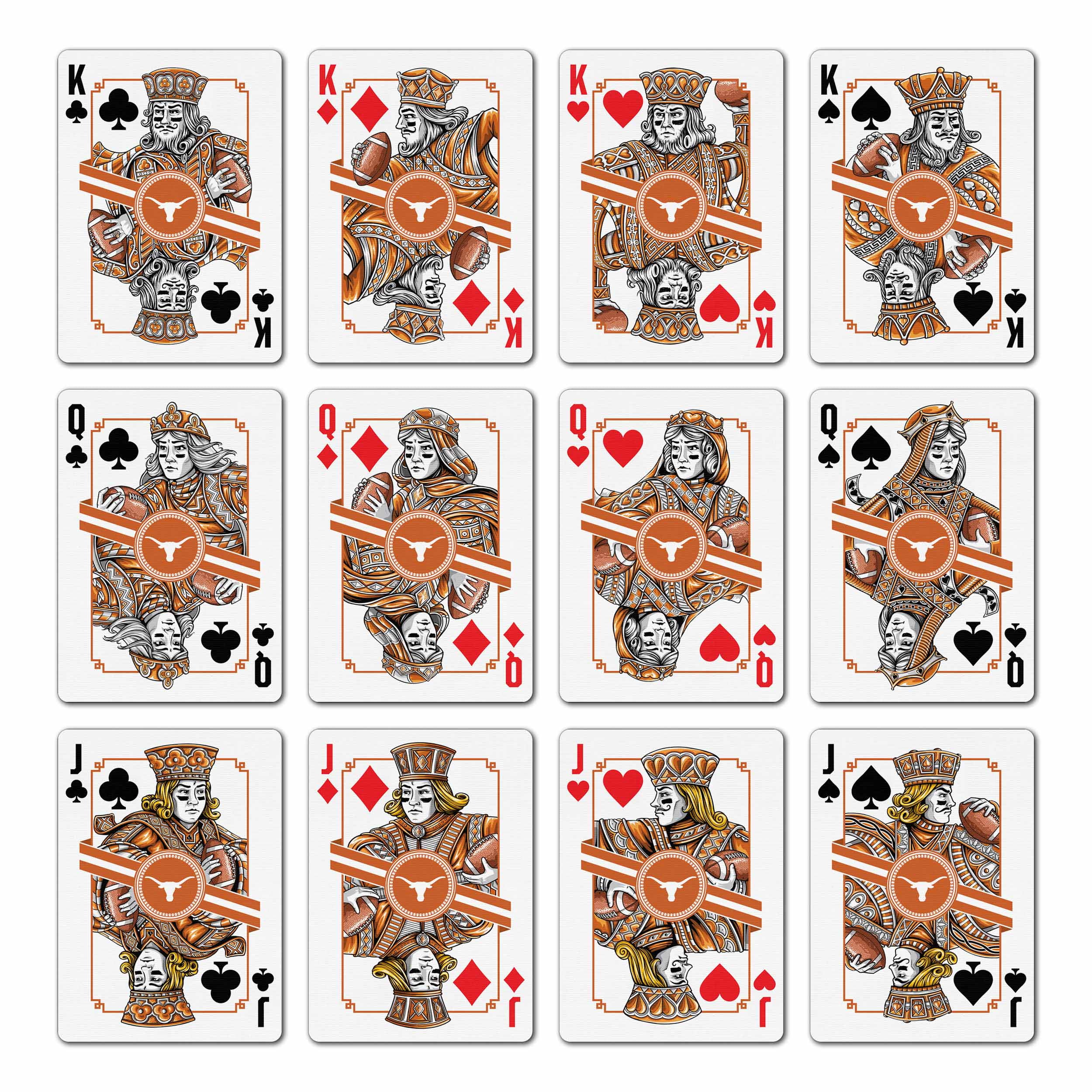 YouTheFan NCAA Texas Longhorns Classic Series Playing Cards