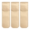thumbnail image 1 of MasteelfCA 3PCS Stainless Steel PU Leather Case Eyelash Grafting Tweezer Protective Cover, 1 of 9