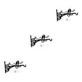 thumbnail image 2 of Redempat Metal Smooth Line Plant Wall Brackets Wide Application In Park Iron Made Waterproof Plant Hangers Style A 3Set, 2 of 6