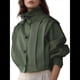 thumbnail image 1 of Chaqueta Plisada de Larga con Cuello y Botones para Mujer, Gabardina Corta Informal para y Otoño. Verde M, 1 of 9