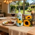 thumbnail image 5 of 18 Oz Hand Painted Relief Ceramic Olive Oil Bottle Dispenser for Kitchen 540mL, 5 of 7