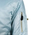 thumbnail image 2 of Boy's Kids Premium Stylish Water Resistant Padded Zip Up Flight Bomber Jacket (Light Blue,M (size 10-12)), 2 of 2