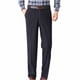 thumbnail image 2 of Pantalones de traje casuales con bolsillos y botones de color liso para hombre, 2 of 9