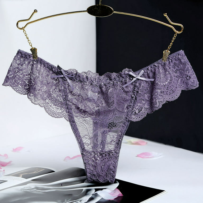 CFXNMZGR Women Panties Lace Women Small Underwear Traceless Low Waist T  String Pants Tempting Underpant 