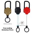 thumbnail image 3 of Telescopic Magnetic Key Chain High Rebound Multi-purpose Safety Buckle Backpack Anti-Loss Key Ring Holder Camping Gear, 3 of 6
