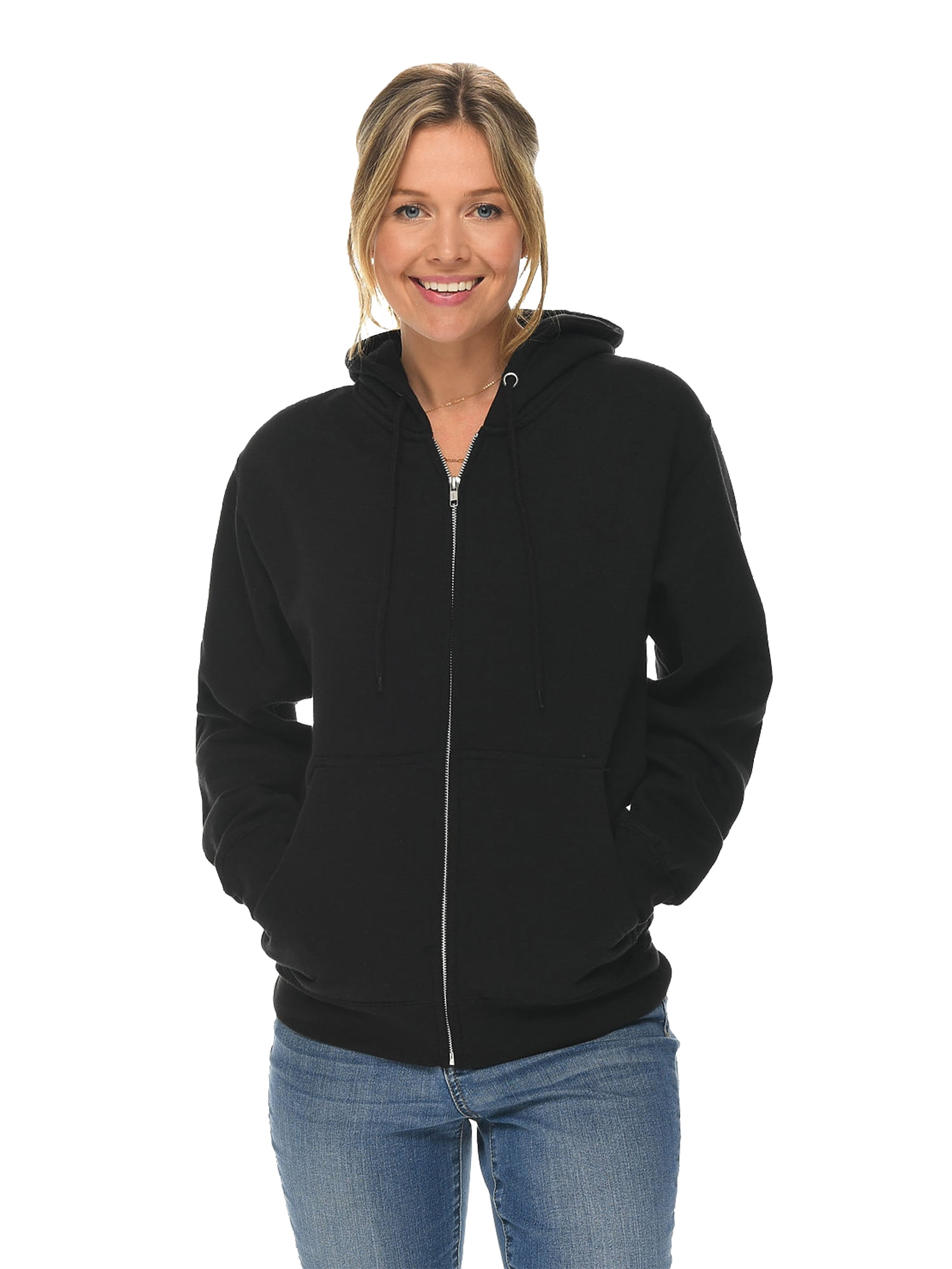 Unisex Zipper Hoodie for Men Women Sweatshirts Casual Full