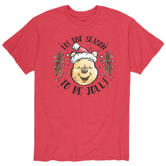Winnie The Pooh - Tis The Season To Be Jolly - Men's Short Sleeve Graphic T-Shirt
