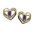 thumbnail image 2 of Tommaso Design� Oval 5x3mm Simulated Alexandrite Earrings, 2 of 9