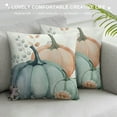 thumbnail image 3 of FUMJ Fall Blue Orange Pumpkin Pillow Covers Watercolor Pumpkins Throw Pillows Autumn Themed Decorations Thanksgiving Decorative Pillowcase Square Cushion Cover for Couch Sofa Bed, 3 of 5
