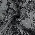 thumbnail image 6 of Balsa Circle 60" x 120" Black Floral Premium Lace Rectangle Tablecloth Catering, 6 of 7