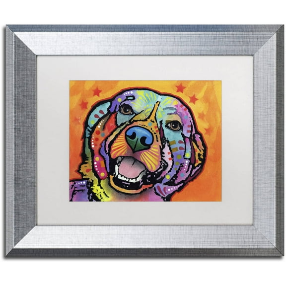 Trademark Fine Art "Galle" Canvas Art by Dean Russo, White Matte, Silver Frame